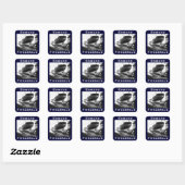 Die Edmund Fitzgerald Quadratischer Aufkleber (Blatt)