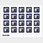 Die Edmund Fitzgerald Quadratischer Aufkleber (Blatt)