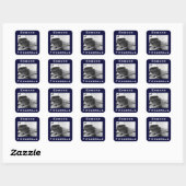 Die Edmund Fitzgerald Quadratischer Aufkleber (Blatt)