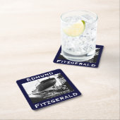 Die Edmund Fitzgerald Rechteckiger Pappuntersetzer (Vor Ort)