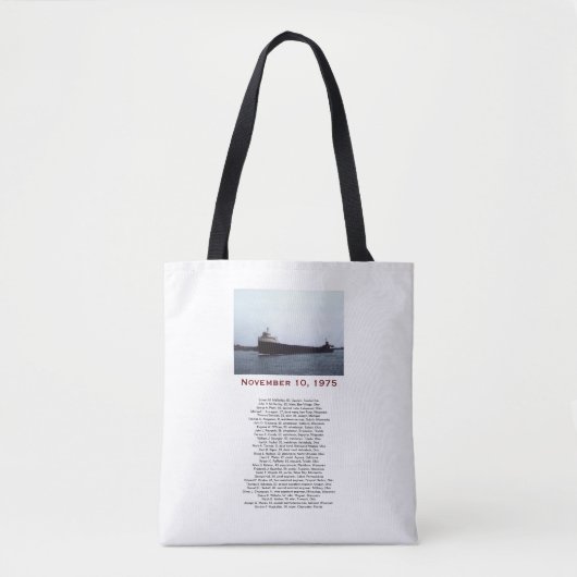 Die Edmund Fitzgerald Tasche (Vorderseite)