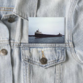 Die Edmund Fitzgerald Vintage Great Lakes Schiff Button (Insitu)