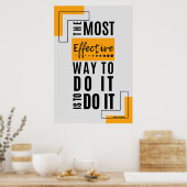 Die effektivste Methode: Mut machen Poster (Küche)