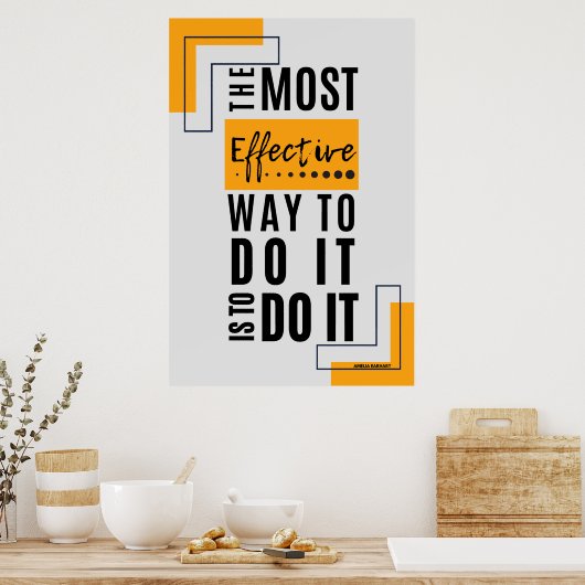 Die effektivste Methode: Mut machen Poster (Küche)