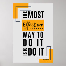 Die effektivste Methode: Mut machen Poster