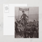 Die Effigie des letzten Fürsten Postkarte (Vorne/Hinten)