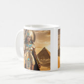 Die egyptische Kriegergodatin der Sande Kaffeetasse (Vorderseite Links)