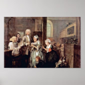 Die Ehe einer Witwe " von Hogarth William Poster (Vorne)