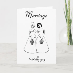 Die Ehe ist komplett schwul — weibliches Paar Karte
