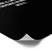 Die Ehe ist wie ein Pantyhose-Funny-Poster Poster (Ecke)