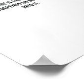 Die Ehe ist wie Strumpfhose Funny Poster (Ecke)