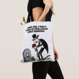 Die Ehe ist zusammen dumm Tasche