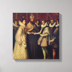 Die Ehe von Catherine de Medici Leinwanddruck