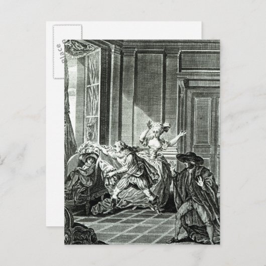 Die Ehe von Figaro Postkarte (Vorne/Hinten)