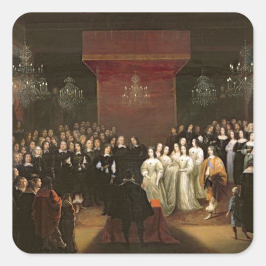 Die Ehe von Frederick William Quadratischer Aufkleber (Vorderseite)