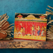 Die Ehe von Krishnas Eltern aus einer Zerstreuung Fotoplatte (Seite)