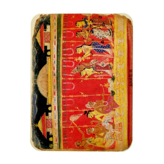 Die Ehe von Krishnas Eltern aus einer Zerstreuung Magnet (Vertikal)