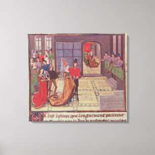 Die Ehe von Renaud de Montauban und Leinwanddruck