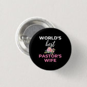 Die Ehefrau der besten Pastoren der Welt Button (Vorne & Hinten)