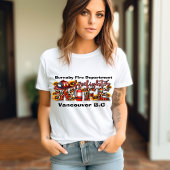 Die Ehefrau des Feuerwehrmanns unterstützt ihn sto T-Shirt