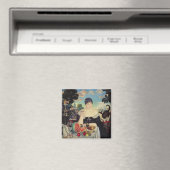 Die Ehefrau des Kaufmanns bei Tea, 1918 Magnet (In Situ (Geschirrspüler))