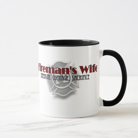 Die Ehefrau-" Kaffee-Tasse "des Feuerwehrmannes Tasse (Rechts)