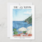 Die Ehefrau Lotus Junggeselinnen-Abschied Einladun Einladung (Vorderseite)