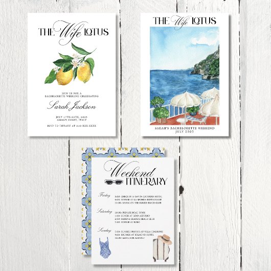 Die Ehefrau Lotus Junggeselinnen-Abschied Einladun Einladung