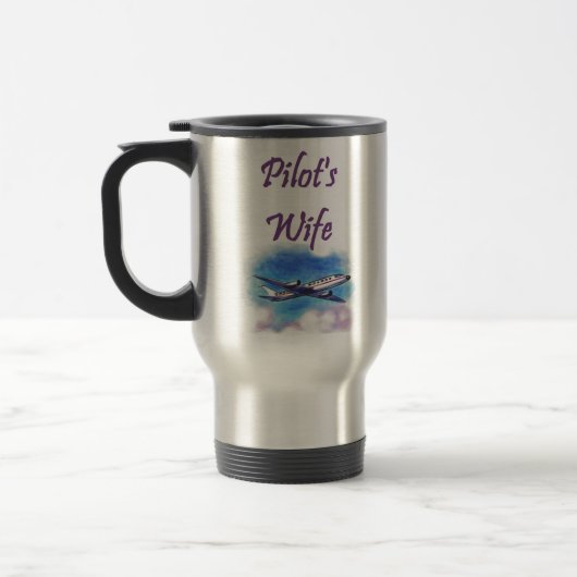 Die Ehefrau-Reise-Tasse des Pilot Reisebecher (Links)