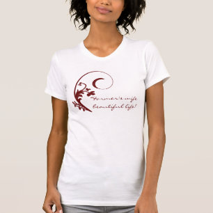 Die Ehefrau-schöner Leben-T - Shirt Rot-Wirbel de