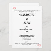 Die Ehre deiner Gegenwart Einladung (Vorne/Hinten)