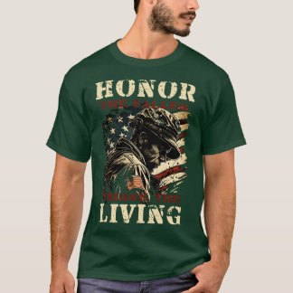 Die Ehre der gefallenen Dank für das Leben T-Shirt