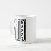 Die Ehre der US-Flagge Erinnern Sie sich an den gl Kaffeetasse (Vorderseite Links)