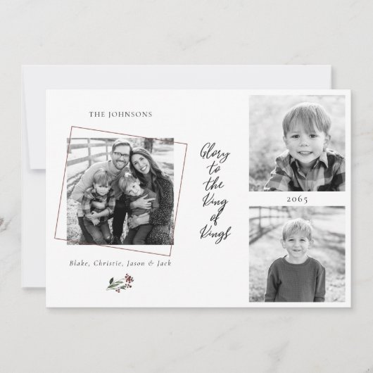 Die Ehre für das King of Kings Collage Foto Weihna (Vorderseite)