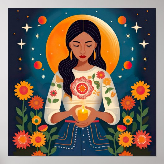 Die Ehre meiner Mütter und Vorfahren im Mondprin Poster (Vorne)