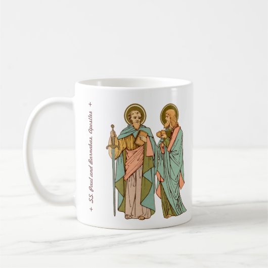 Die Ehrenapostel: SS Paul & Barnabas (RLS20c) Kaffeetasse (Links)