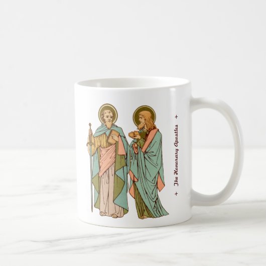 Die Ehrenapostel: SS Paul & Barnabas (RLS20c) Kaffeetasse (Rechts)