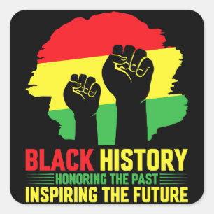 Die Ehrung der Vergangenheit, die die Zukunft Insp Quadratischer Aufkleber