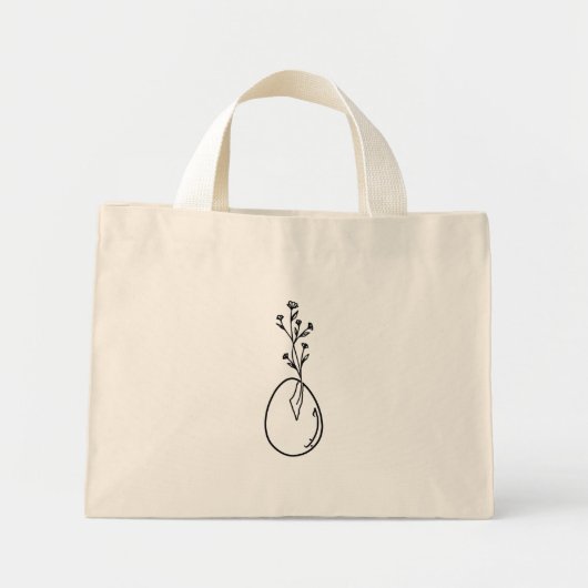 Die Ei-Muschel mit der palästinensischen Landkarte Mini Stoffbeutel (Vorne)