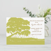 Die Eiche, die mit spanischem Moos durch den Sumpf Einladung (Stehend Vorderseite)