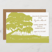 Die Eiche, die mit spanischem Moos durch den Sumpf Einladung (Vorne/Hinten)