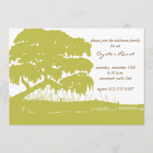 Die Eiche, die mit spanischem Moos durch den Sumpf Einladung