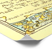 Die Eiche und der Walter-Kranich Poster (Ecke)