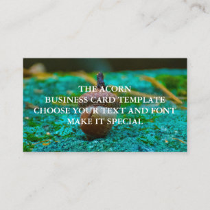 DIE EICHEL-VISITENKARTE-SCHABLONE VISITENKARTE