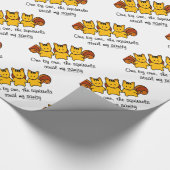 Die Eichhörnchen stehlen meine Vernunft Geschenkpapier (Ecke)