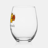 Die Eichhörnchen stehlen meinem Verstand Weinglas Ohne Stiel (Links)