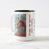 Die Eichhörnchen-Tasse schlüpfen Zweifarbige Tasse (Vorderseite Links)