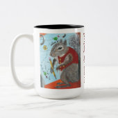 Die Eichhörnchen-Tasse schlüpfen Zweifarbige Tasse (Links)