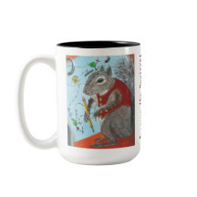 Die Eichhörnchen-Tasse schlüpfen