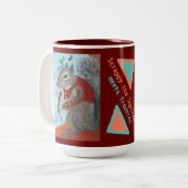 Die Eichhörnchen-Tasse schlüpfen Zweifarbige Tasse (Vorderseite Links)